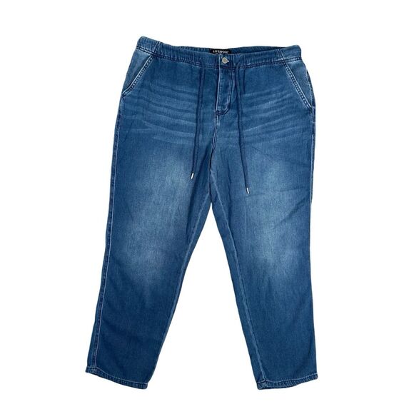 Liverpool The Rascal Tie Front Jean Tapered Leg Button Fly Cotton Vernon 16/33 - Picture 3 of 14